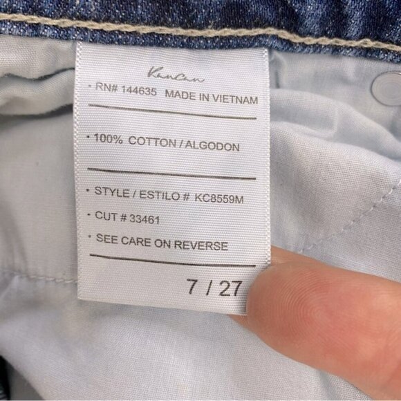KanCan Med Wash High Rise Distressed Skinny Jeans 27 - Picture 4 of 14